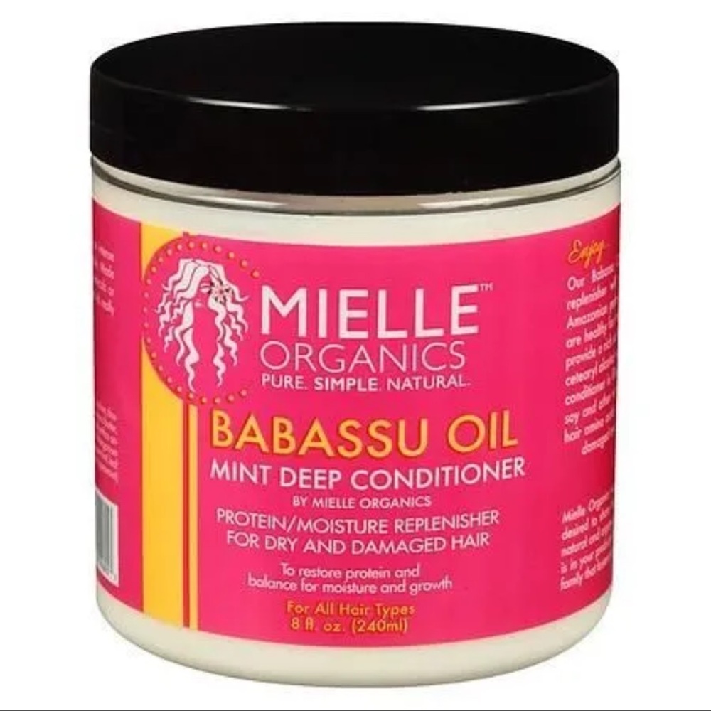 Mielle Organics Babassu Oil Mint Deep Conditioner - Pink
